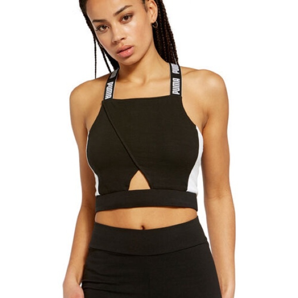 PUMA -‎ Women’s Archive Black and white crop top, Size S